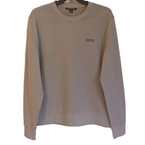 Michael Kors Men's Sage Crew Neck Light Knit Pullover Sweater Long Sleeve Lg